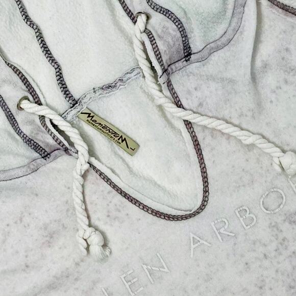 Glen Arbor Tissue Fleece Hoodie L Pink Y2K Vintage Pullover Cozy Fall Gift - Picture 7 of 10